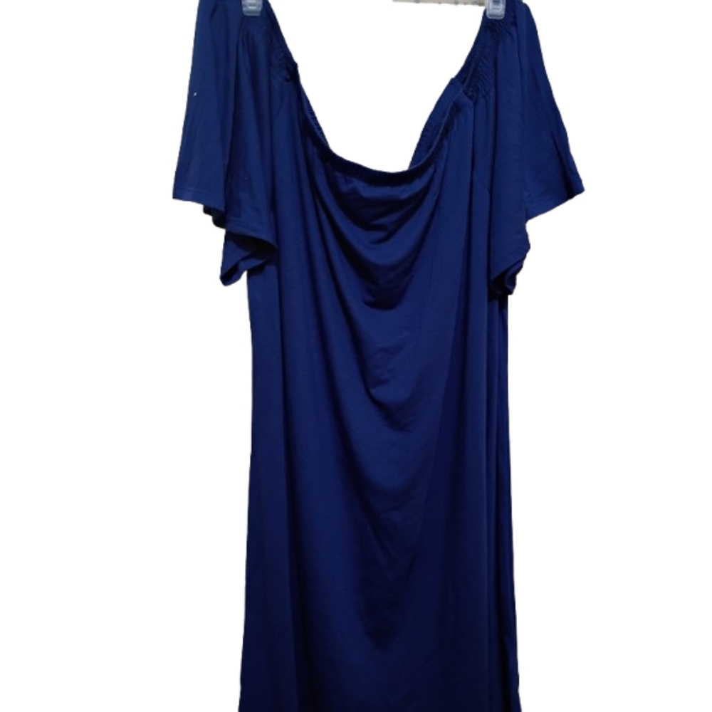 NWT West Loop Blue Off The Shoulder Midi Dress